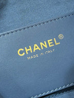 CC 25C Hobo Bag 30cm Dark Blue Suede
