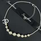 CC    Pearl Sliver Necklaces
