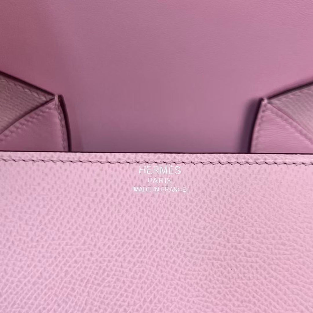 HM Della Cavalleria Mini Bag Light Pink Epsom Leather
