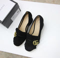 GG 26ss Marmont Loafer Black Suede