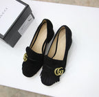 GG 26ss Marmont Loafer Black Suede
