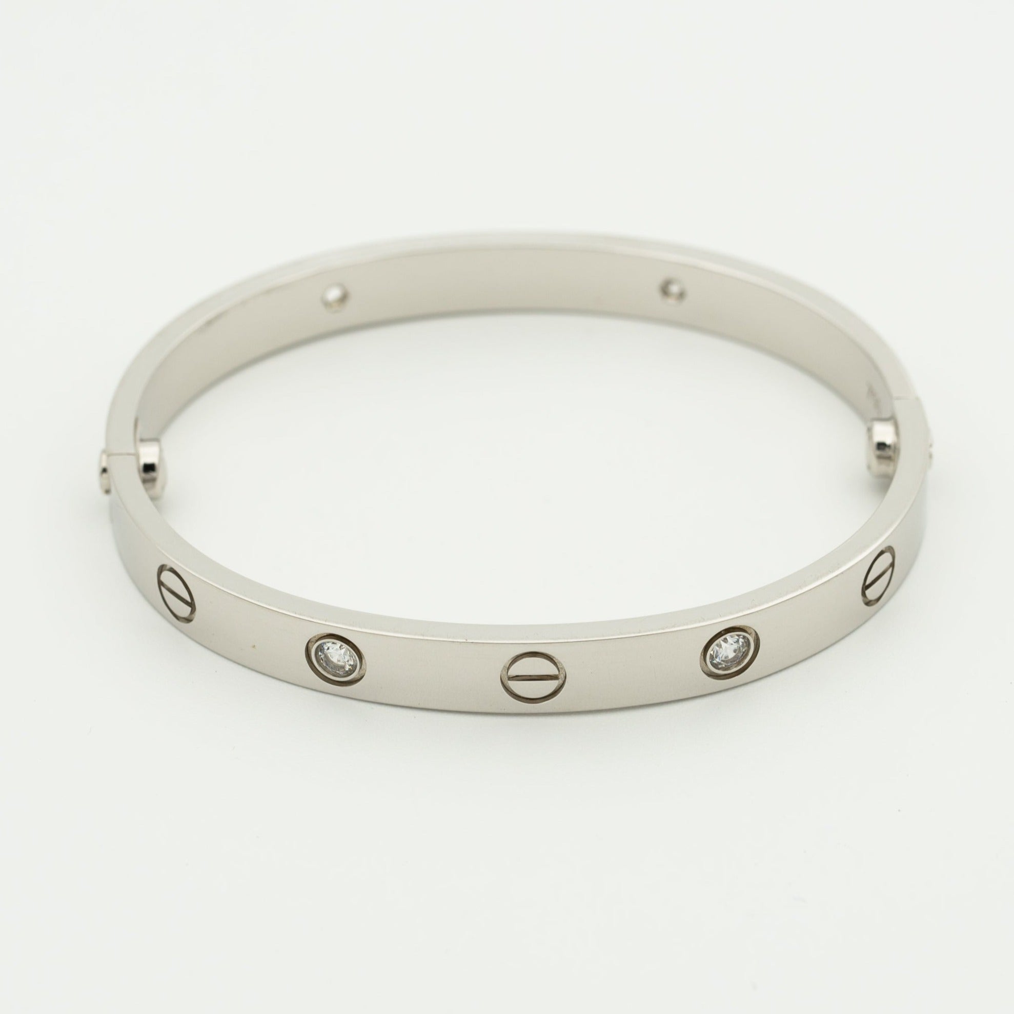 LOVE BRACELET 6.1MM 4 DIAMONDS 18k
