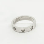 LOVE RING 4MM 1 DIAMOND SILVER