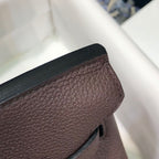 HM BIRKIN CAFE TOGO LEATHER SILVER HARDWARE