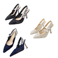 CD 25 J'Adior Slingback Pump Mesh Fabric 237974