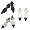 CC 25 Mary Jane Heels Silk and Sheepskin 267845