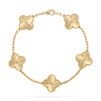 CLOVER GOLD BRACELET 5 MOTIF