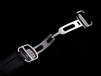 BALLON BLEU 42 BLACK DIAL LEATHER BRACELET