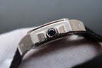 SANTOS 100 39MM STEEL CASE WHITE DIAL