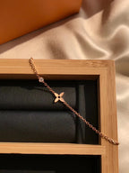 LV BLOSSOM SERIES SINGLE FLOWER DIAMOND COLLARBONE NECKLACE