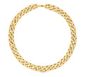 CHAIN LINKS MONOGRAM PATTERN NECKLACE GOLD-COLOR HARDWARE