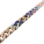 CHAIN LINKS PATCHES NECKLACE