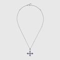 GG WOMEN'S NECKLACE WITH CROSS MOTIF PENDANT