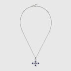 GG WOMEN'S NECKLACE WITH CROSS MOTIF PENDANT