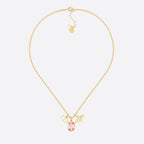CD GOLD-COLORED METAL WITH WHITE RESIN PEARL NECKLACE