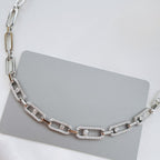 CHOKER MOVE UNO MULTI SILVER DIAMOND NECKLACE