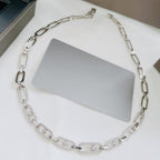 CHOKER MOVE UNO MULTI SILVER DIAMOND NECKLACE