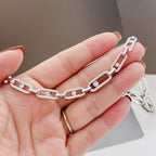 CHOKER MOVE UNO MULTI SILVER DIAMOND NECKLACE