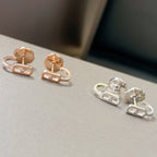 CREOLES MOVE UNO MINI 1 DIAMOND EARRINGS