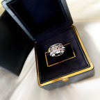 GRA SILVER DIAMOND RING