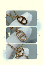 ADVANCED SEIKO HM DIAMOND PIG NOSE NECKLACE
