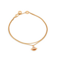 DREAM 1 MOTIF DIAMOND DOUBLE CHAIN BRACELET