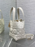 CD Small Toujours Vertical 18cm White Calfskin