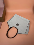 MIU IVY CANVAS 37CM LARGE TOTE BAG
