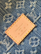 LV High-rise Bumbag Denim Blue Montage-coated Canvas