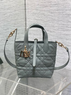 CD Small Toujours Vertical 18cm ROck Gray Calfskin