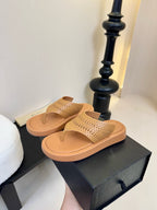 Alaïa Mid-Heel Plastron Platform Sandals Buffed Nappa Leather
