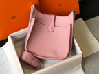 HM Evelyne 28 Togo Bag Pink