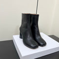 MM Tabi Ankle Boots 7.5cm Black Leather