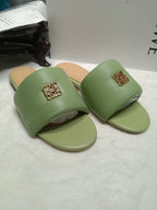 Loewe Anagram Padded Slide Multicolor Flat Sheepskin