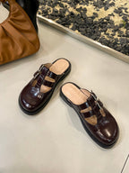 Loewe Campo Mary Jane Mule Multicolor Cowhide
