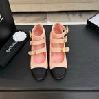 CC 25S Mary Jane 70mm Triple Strap Fabric Grosgrain