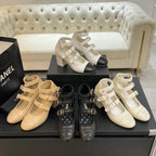 CC 25S Mary Jane 70mm Triple Strap Calfskin