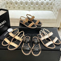 CC 25K sandal 10mm leather chain calfskin