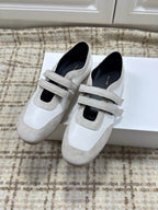 The Row 2025 Ballet Flat Sheepskin Suede 560619