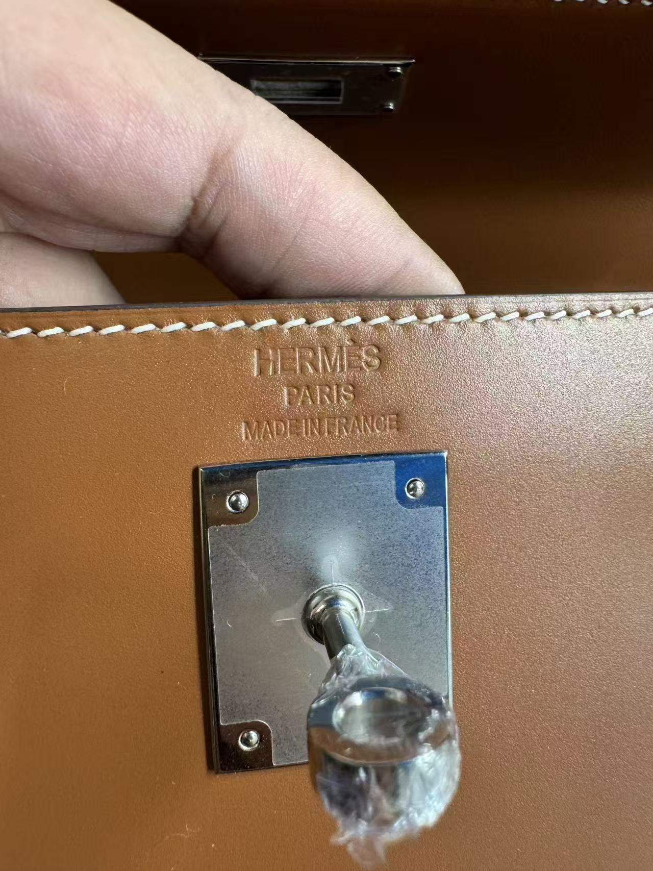 HM Birkin 25cm Brown Calfskin Sliver Hardware