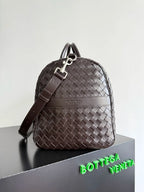 BV 25s  Bottega Veneta Duffel Bag Deep Brown Intrecciato leather