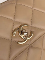 CC Trendy 25 Cream Lambskin