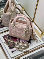 CD Sac Lady Dior Power Pink Lamskin
