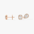 MY TWIN 2+1 DIAMOND STUD EARRINGS