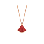 DREAM NECKLACE CARNELIAN 1 DIAMOND