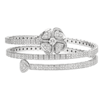 FIOREVER BRACELET SILVER DIAMOND DOUBLE ROW