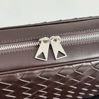 BV 25 Small Intrecciato Camera Bag 24.5cm Deep Brown Cowhide HW