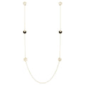 AMULETTE GOLD 5 MOTIF ONYX MOP NECKLACE