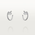 JUSTE EARRINGS 12.75MM SILVER DIAMOND