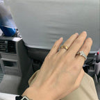 COMETE RING SILVER DIAMOND